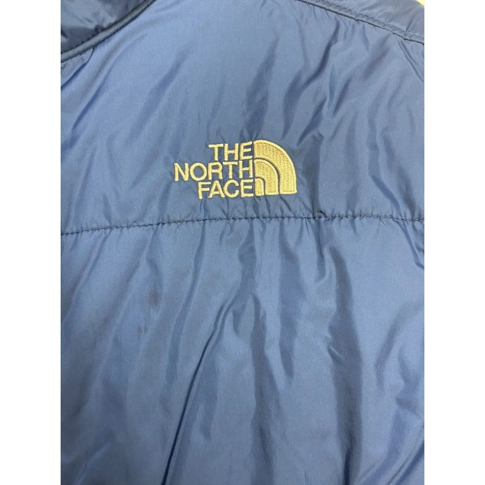 The North Face Puffer Jacket‎ Mens Blue Insulated Zip Up Pockets Outdoor Medium